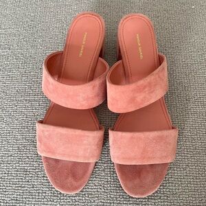 Mansur Gavriel pink double strap sandals - great condition - size 38